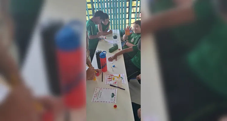Educandos foram protagonistas de todo o processo em sala de aula.