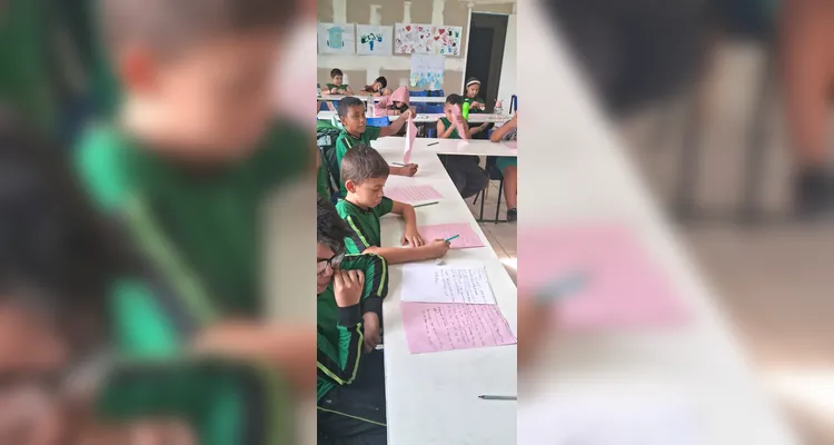 Educandos foram protagonistas de todo o processo em sala de aula.