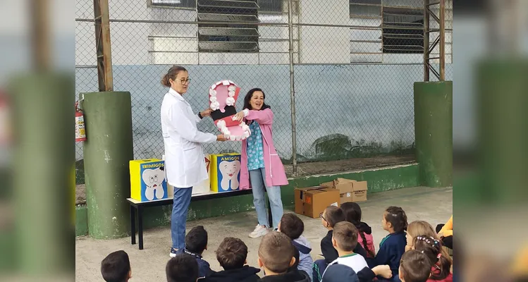 Educandos puderam aprender, de maneira lúdica e prática, questões envolvendo tema de saúde.