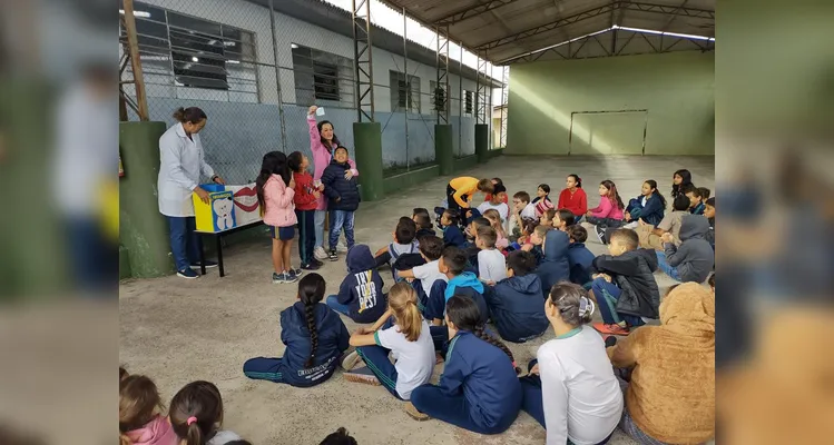 Educandos puderam aprender, de maneira lúdica e prática, questões envolvendo tema de saúde.
