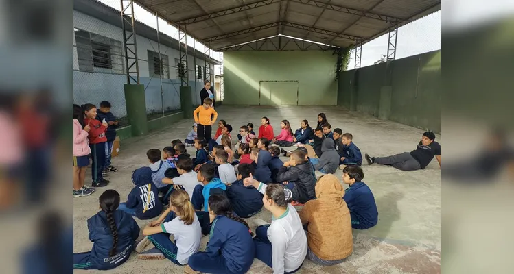Educandos puderam aprender, de maneira lúdica e prática, questões envolvendo tema de saúde.