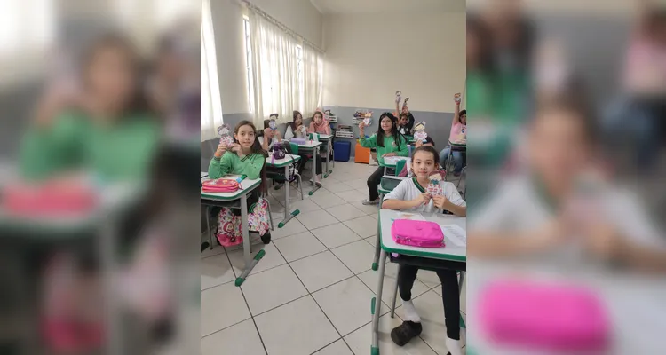Veja alguns registros do trabalho em sala de aula.