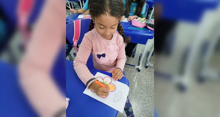 Veja os registros do trabalho em sala de aula.