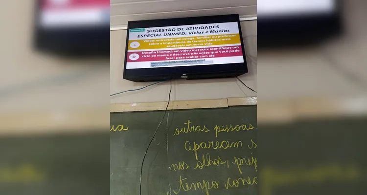 Confira a série de registros dos educandos no amplo trabalho.