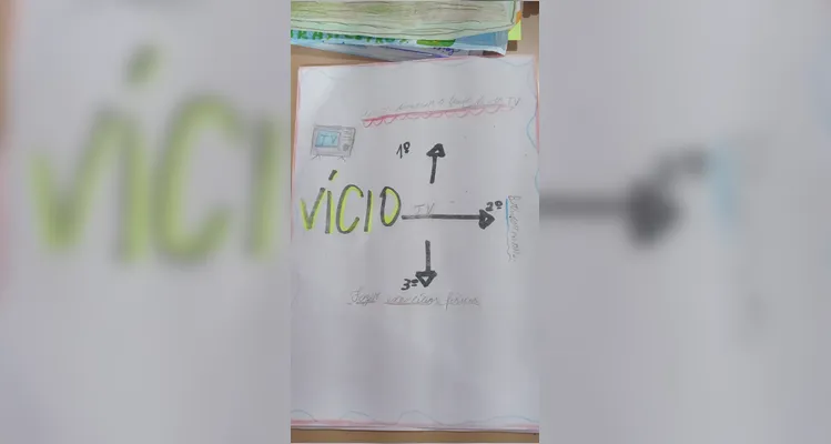 Confira a série de registros dos educandos no amplo trabalho.