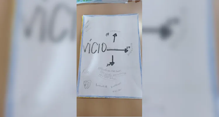 Confira a série de registros dos educandos no amplo trabalho.