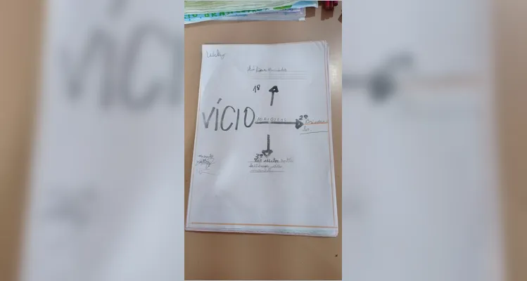 Confira a série de registros dos educandos no amplo trabalho.