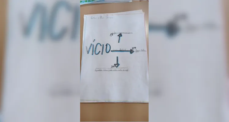 Confira a série de registros dos educandos no amplo trabalho.