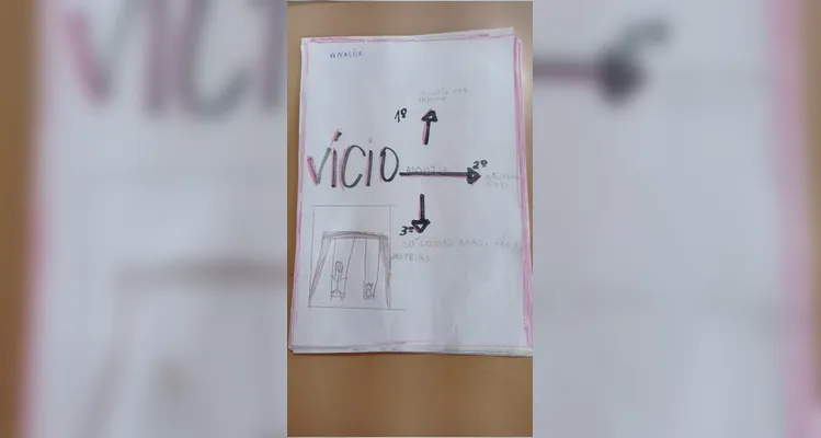 Confira a série de registros dos educandos no amplo trabalho.