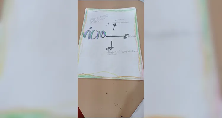 Confira a série de registros dos educandos no amplo trabalho.