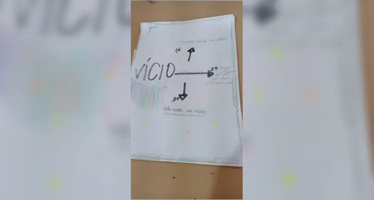 Confira a série de registros dos educandos no amplo trabalho.
