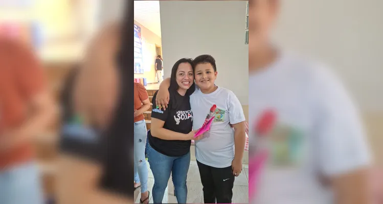 Confira a série de registros dos educandos no amplo trabalho.