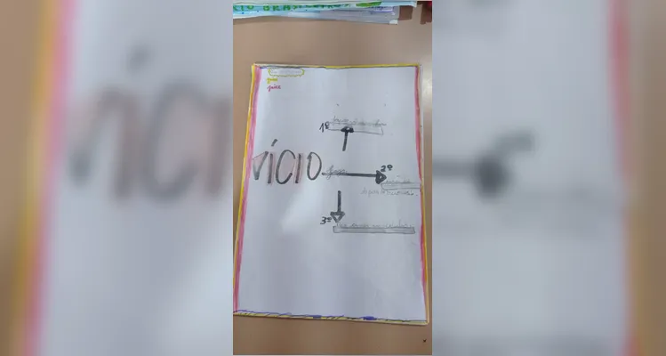 Confira a série de registros dos educandos no amplo trabalho.