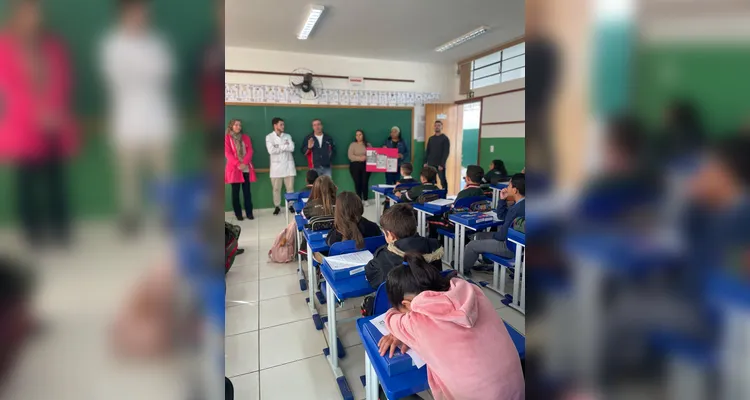 Confira os registros do encontro em sala de aula.