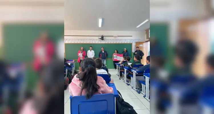 Confira os registros do encontro em sala de aula.