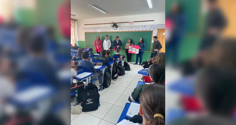 Confira os registros do encontro em sala de aula.