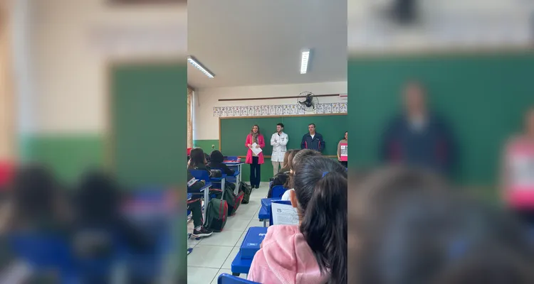 Confira os registros do encontro em sala de aula.