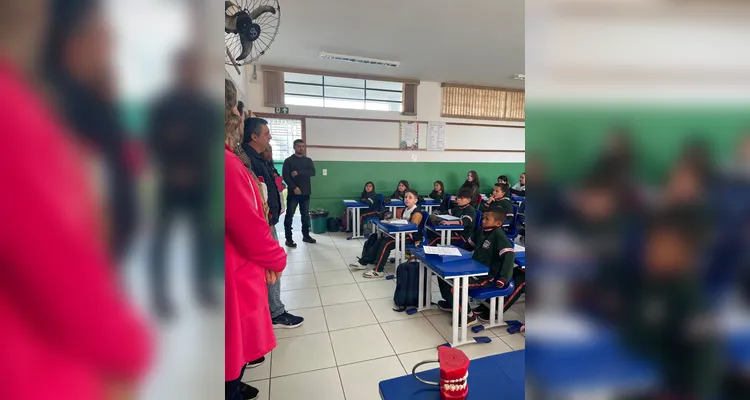 Confira os registros do encontro em sala de aula.