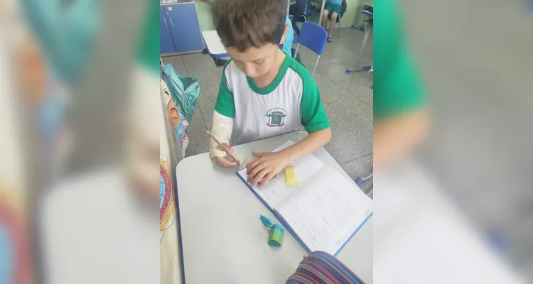 Veja os registros da dinâmica em sala de aula.