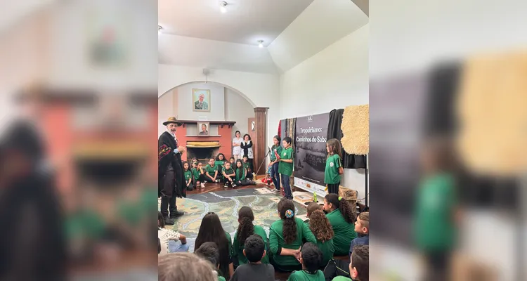 Educandos puderam participar de dinâmica no espaço.