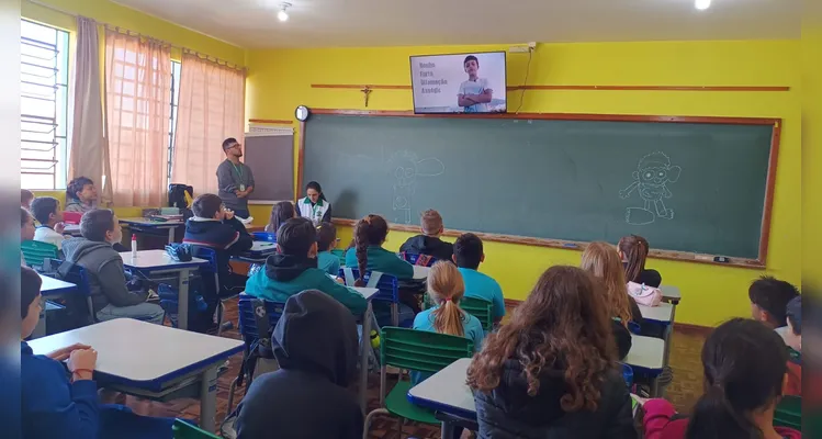Veja os registros da dinâmica em sala de aula.
