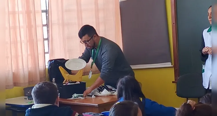 Veja os registros da dinâmica em sala de aula.