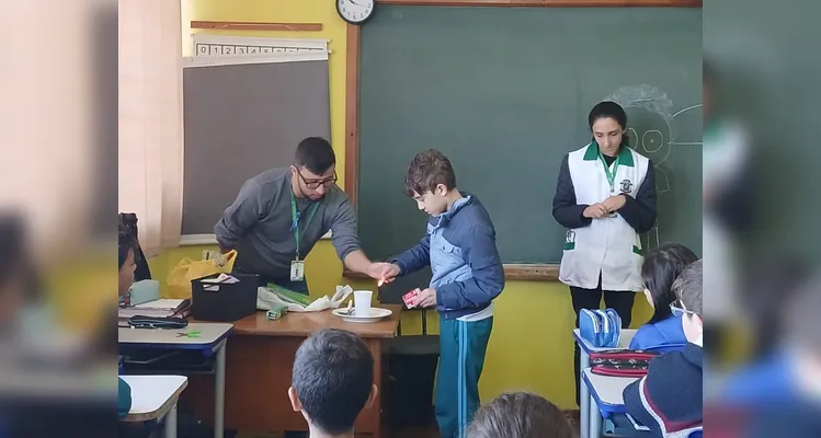 Veja os registros da dinâmica em sala de aula.