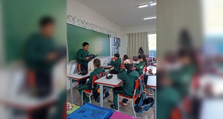 Confira os registros do trabalho em sala de aula.