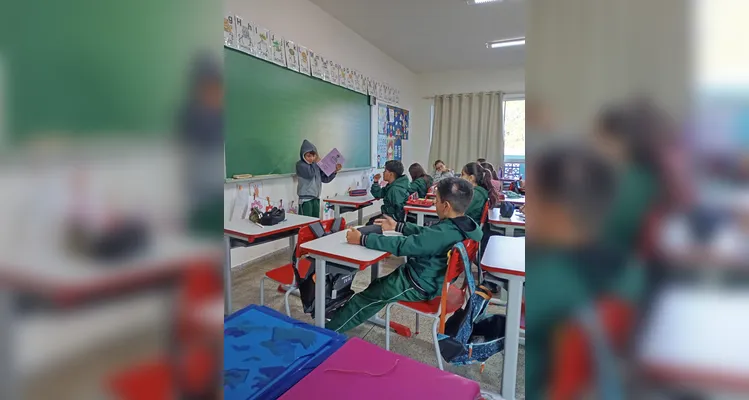 Confira os registros do trabalho em sala de aula.