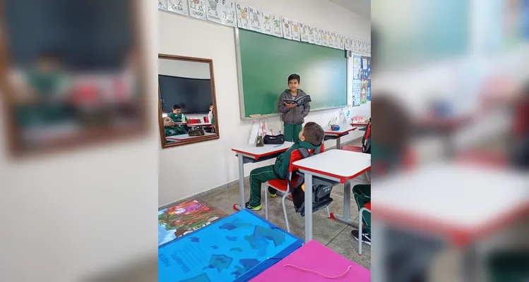 Confira os registros do trabalho em sala de aula.