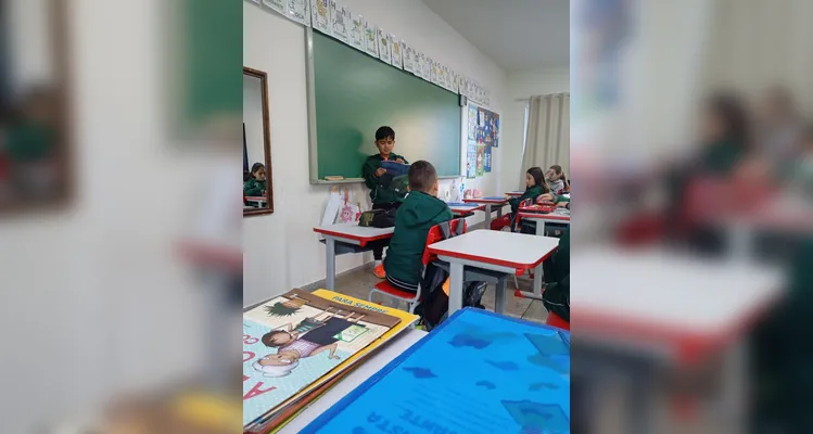 Confira os registros do trabalho em sala de aula.