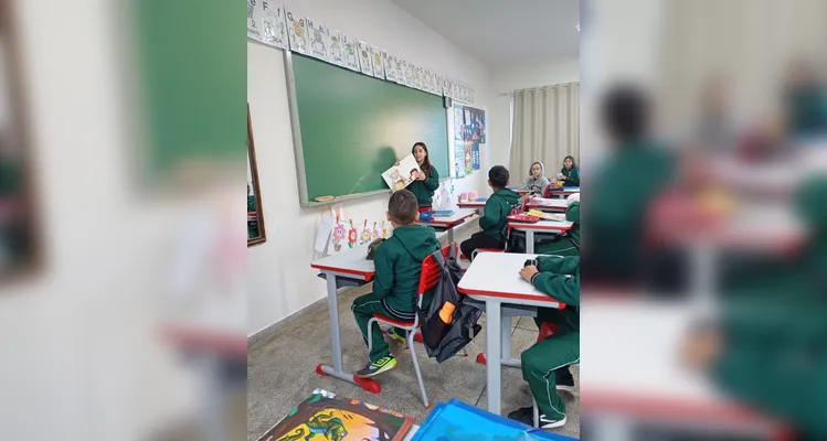 Confira os registros do trabalho em sala de aula.