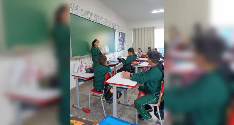 Confira os registros do trabalho em sala de aula.