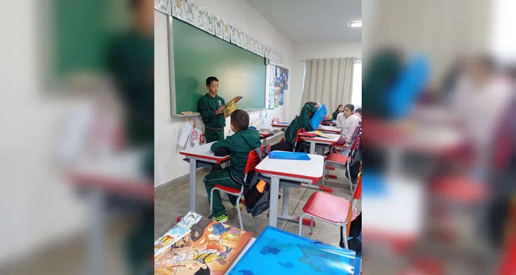 Confira os registros do trabalho em sala de aula.