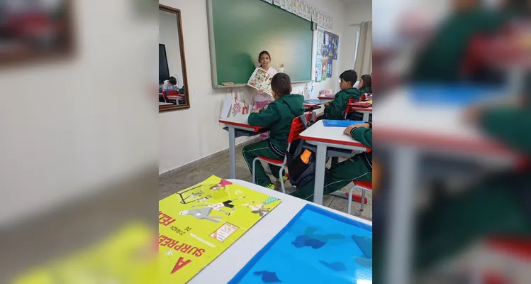 Confira os registros do trabalho em sala de aula.