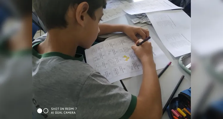 Veja os registros da dinâmica que divertiu e ensinou os educandos.