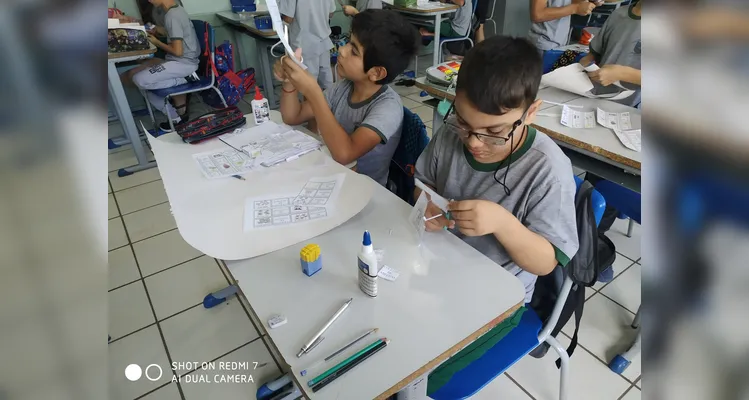 Veja os registros da dinâmica que divertiu e ensinou os educandos.
