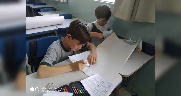 Veja os registros da dinâmica que divertiu e ensinou os educandos.