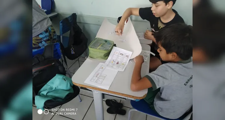 Veja os registros da dinâmica que divertiu e ensinou os educandos.