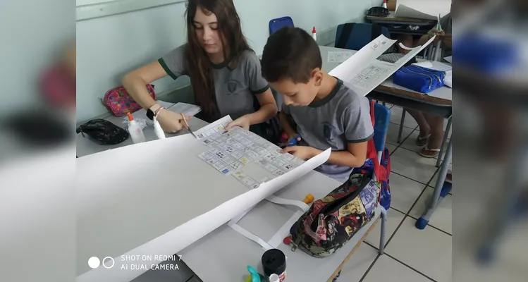 Veja os registros da dinâmica que divertiu e ensinou os educandos.