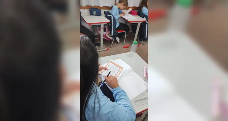 Veja a série de registros do trabalho em sala de aula.