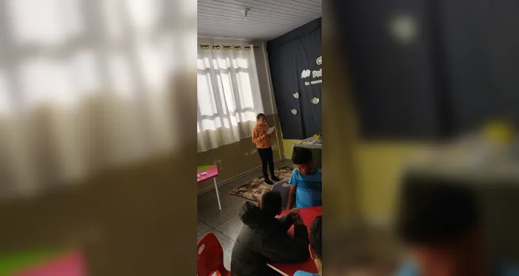 Elementos diferenciados ajudaram educandos a terem ainda mais gosto pela proposta.