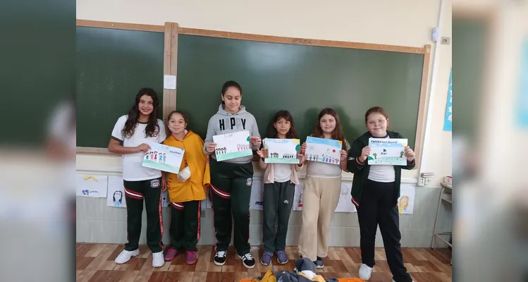Educandos foram protagonistas de todo o trabalho em sala.