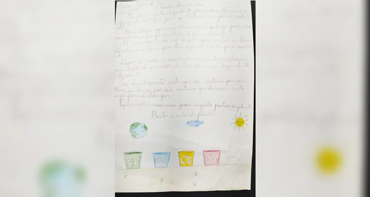 Ações em sala de aula e na residência dos educandos mostraram atuações a favor do planeta.