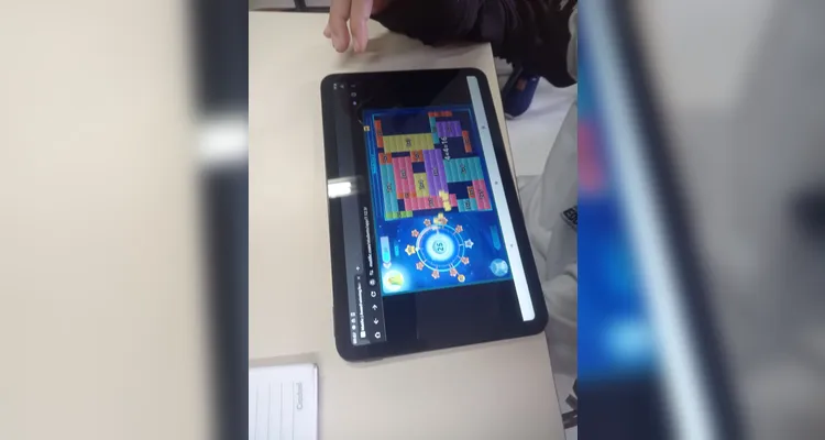 Tecnologia foi grande aliada em sala de aula.