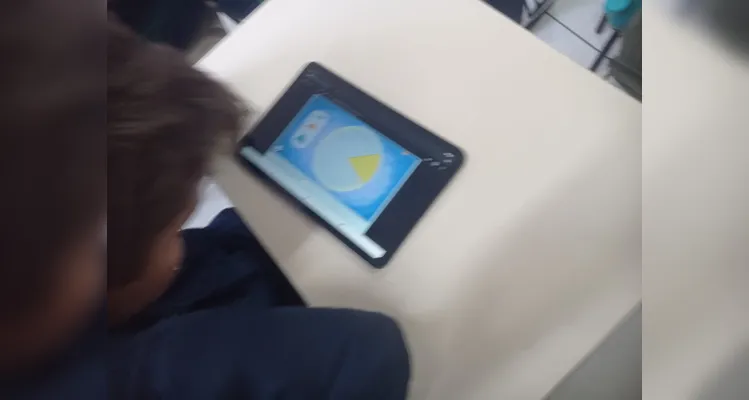 Tecnologia foi grande aliada em sala de aula.