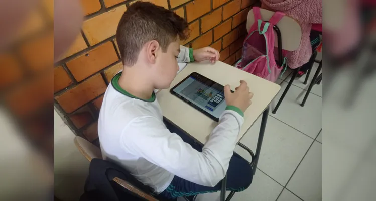 Tecnologia foi grande aliada em sala de aula.