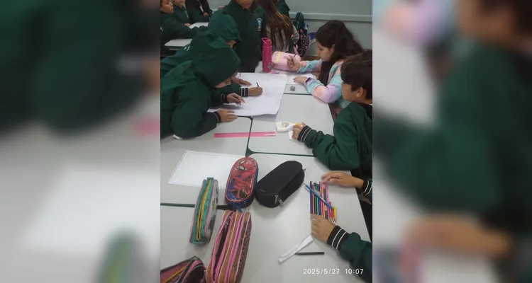 Produções ajudaram a fixar os conteúdos em sala de aula.