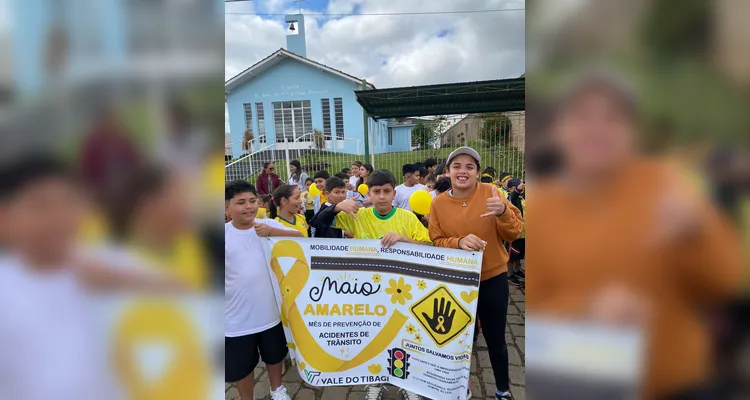 Diversos motoristas foram conscientizados pelos agentes mirins.