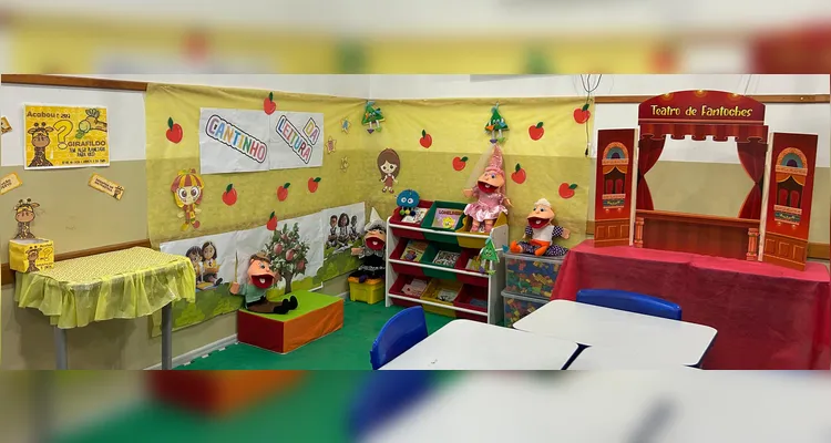 Espaço traz dinamismo à leitura dos educandos.
